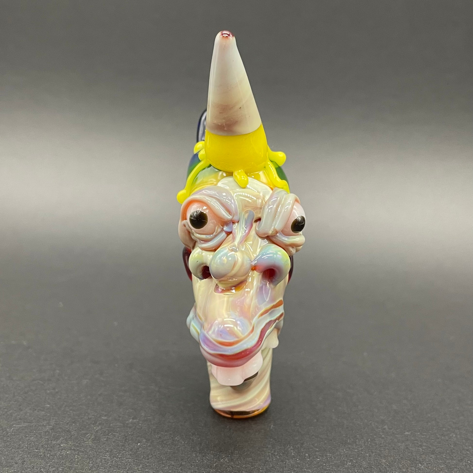 Ice cream kid glass pendant by Leviathan Glass - artisan detail
