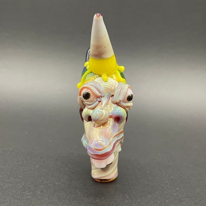 Ice cream kid glass pendant by Leviathan Glass - artisan detail
