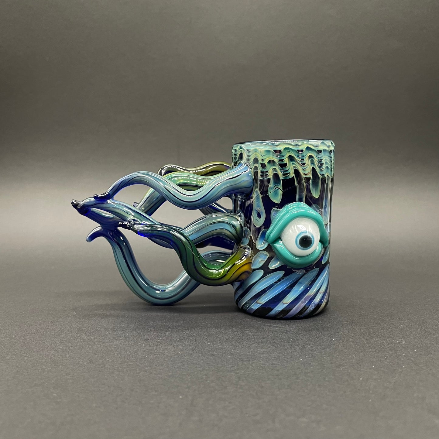 Hand-blown glass Leviathan shot glass by Leviathan Glass