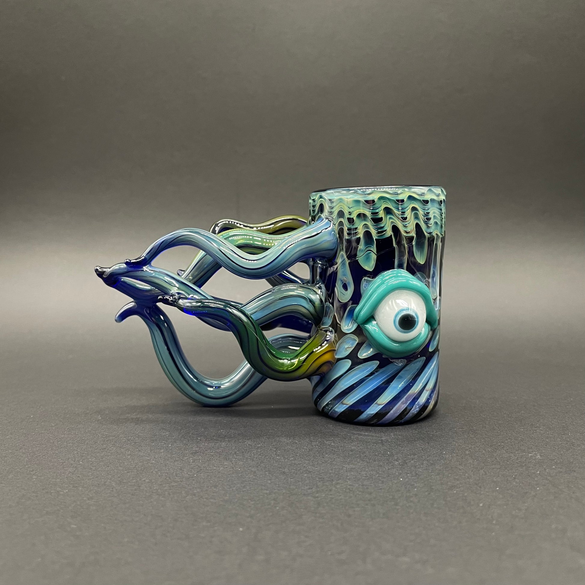 Hand-blown glass Leviathan shot glass by Leviathan Glass