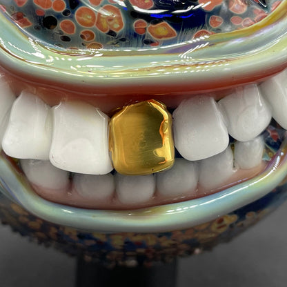 Leviathan Glass Smiling cyclops ornament - hand-blown art
