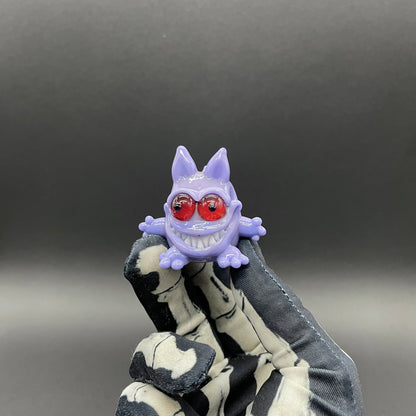 Hand-blown Gengar Pokémon glass pendant - Leviathan Glass original