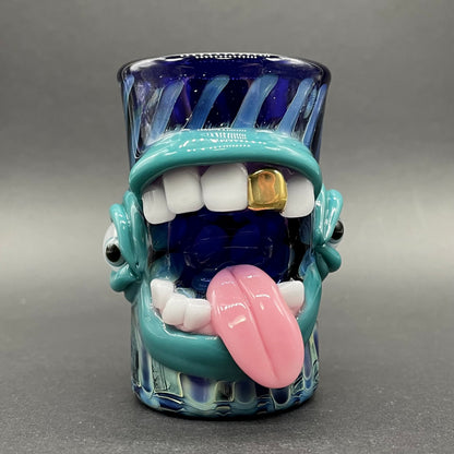 Screaming tongue shot glass craftsmanship - artisan glass work