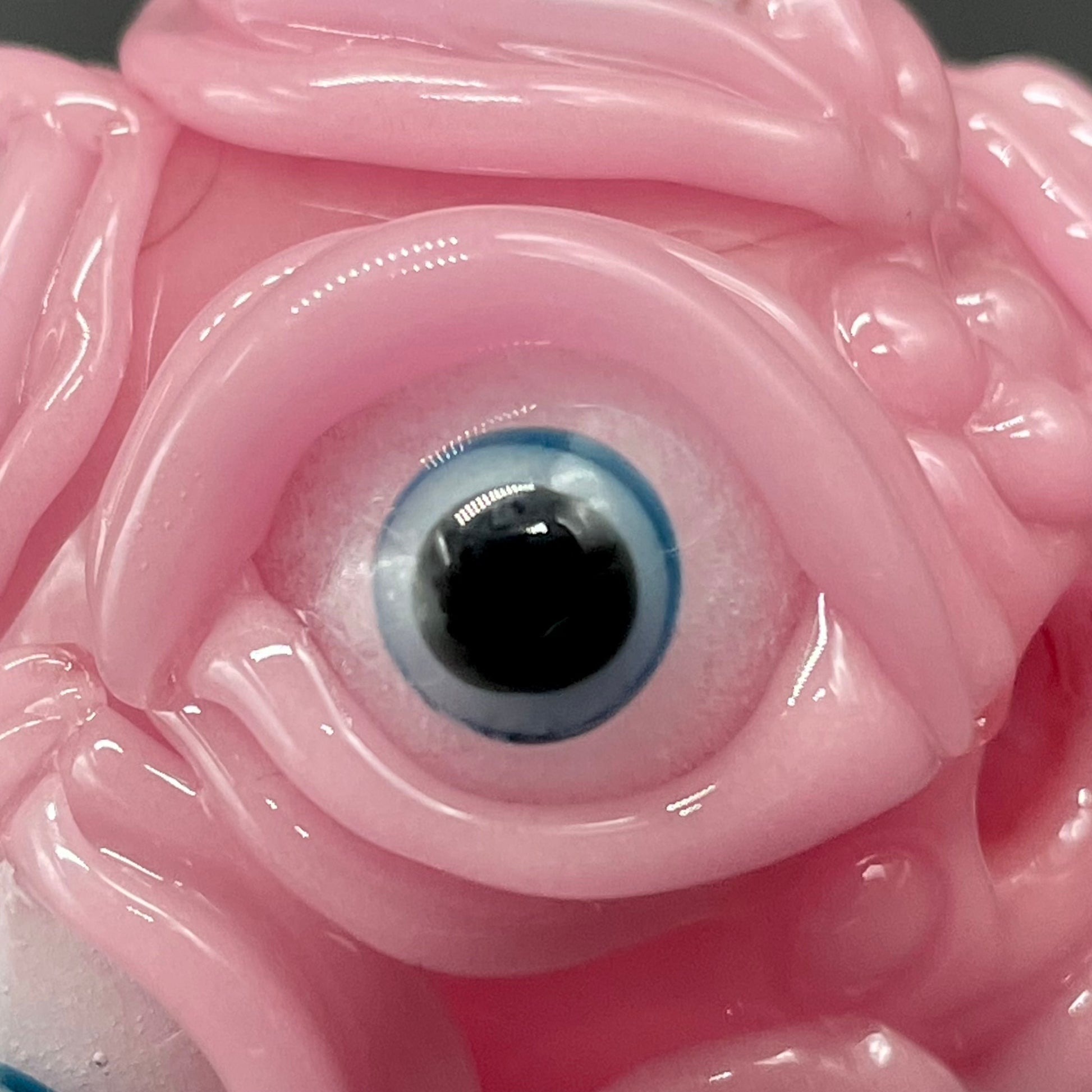 Hand-blown Pink Argus pendant - Leviathan Glass original