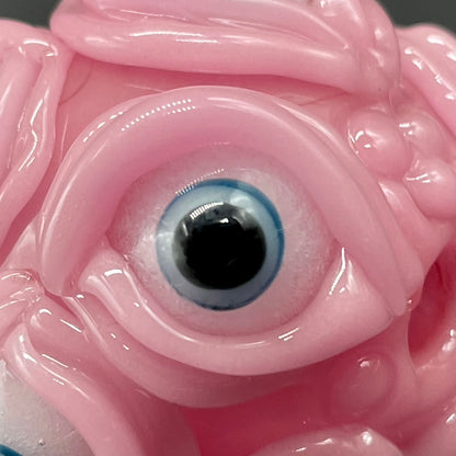 Hand-blown Pink Argus pendant - Leviathan Glass original