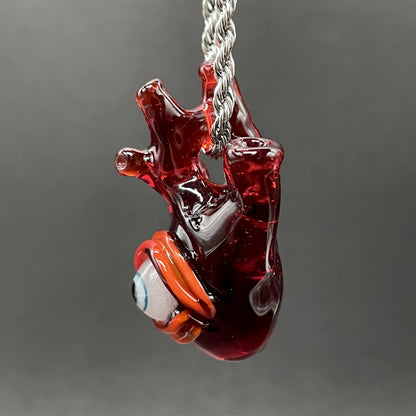 Anatomical cyclops heart pendant