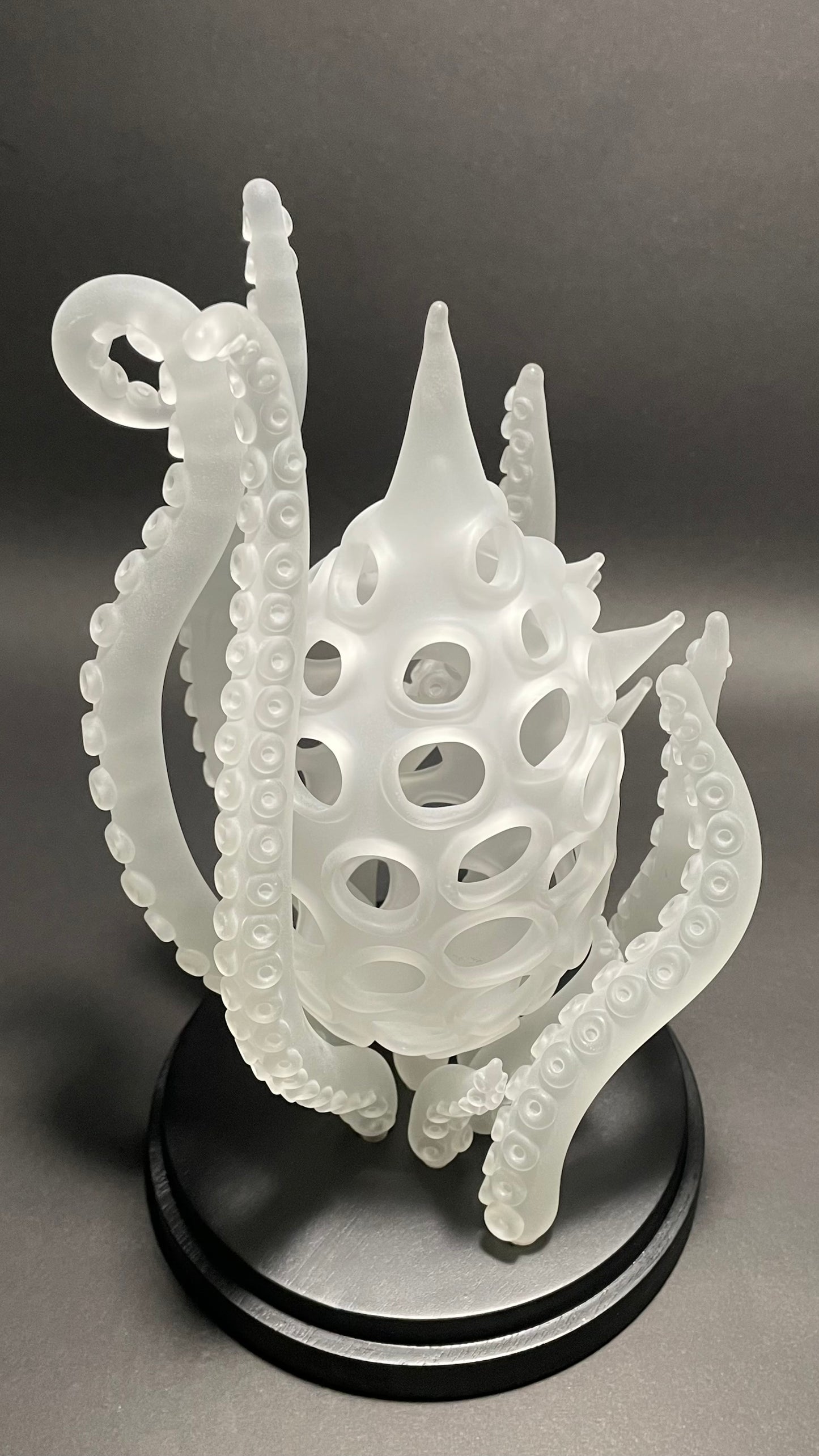 Hand-blown Amoeba Bell Dome 1 - Leviathan Glass original