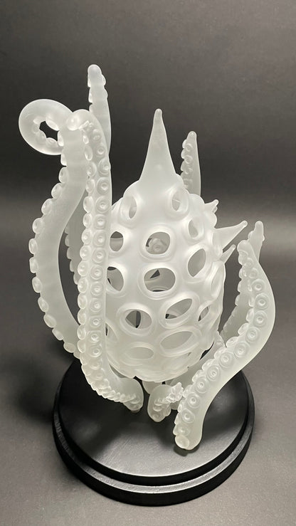 Hand-blown Amoeba Bell Dome 1 - Leviathan Glass original