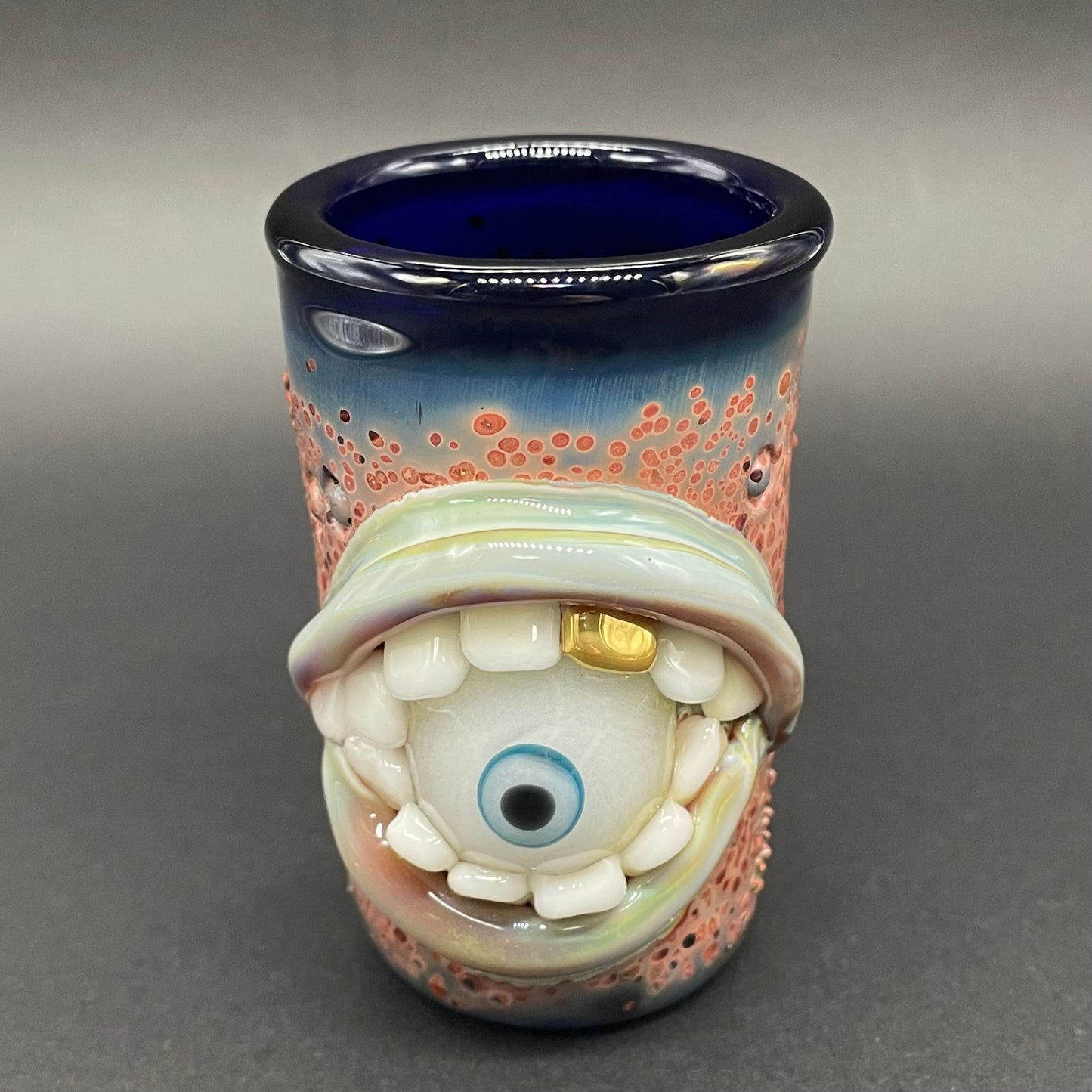 Hand-blown Lemmy kilmister shot glass - Leviathan Glass original
