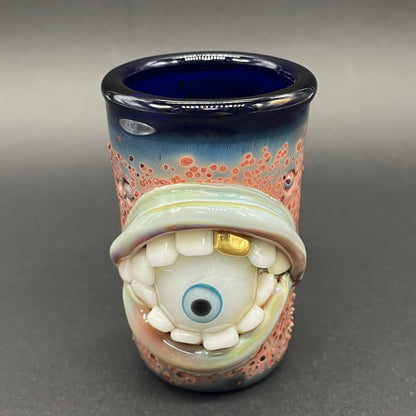 Hand-blown Lemmy kilmister shot glass - Leviathan Glass original