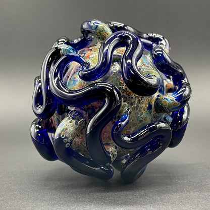 Worm Globe ornament glass art - premium handcrafted piece