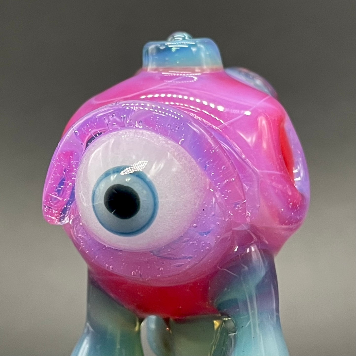 Drippy cyclops glass pendant