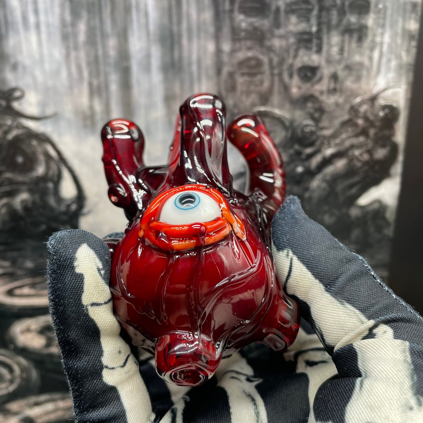 Anatomical heart spoon glass art - premium handcrafted piece
