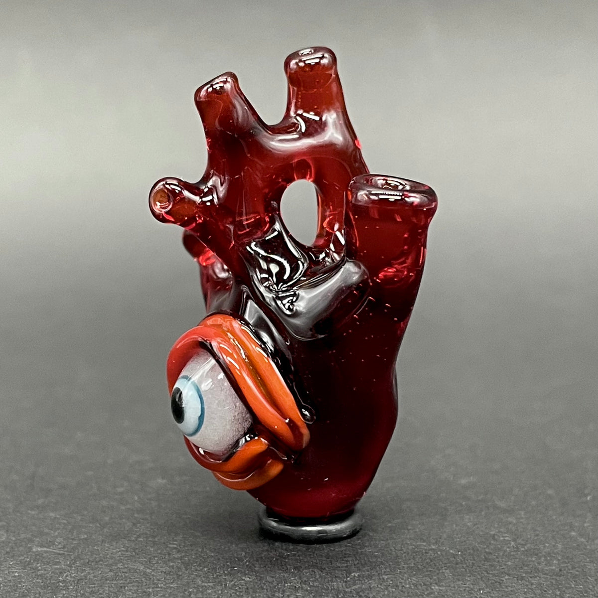 Anatomical cyclops heart pendant