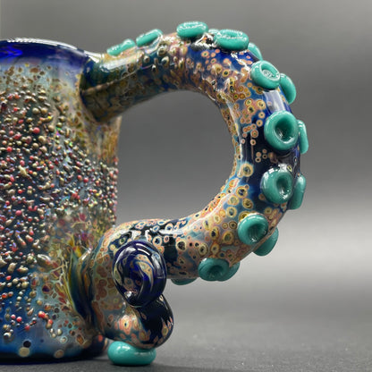 Tentacle espresso cup glass art - premium handcrafted piece