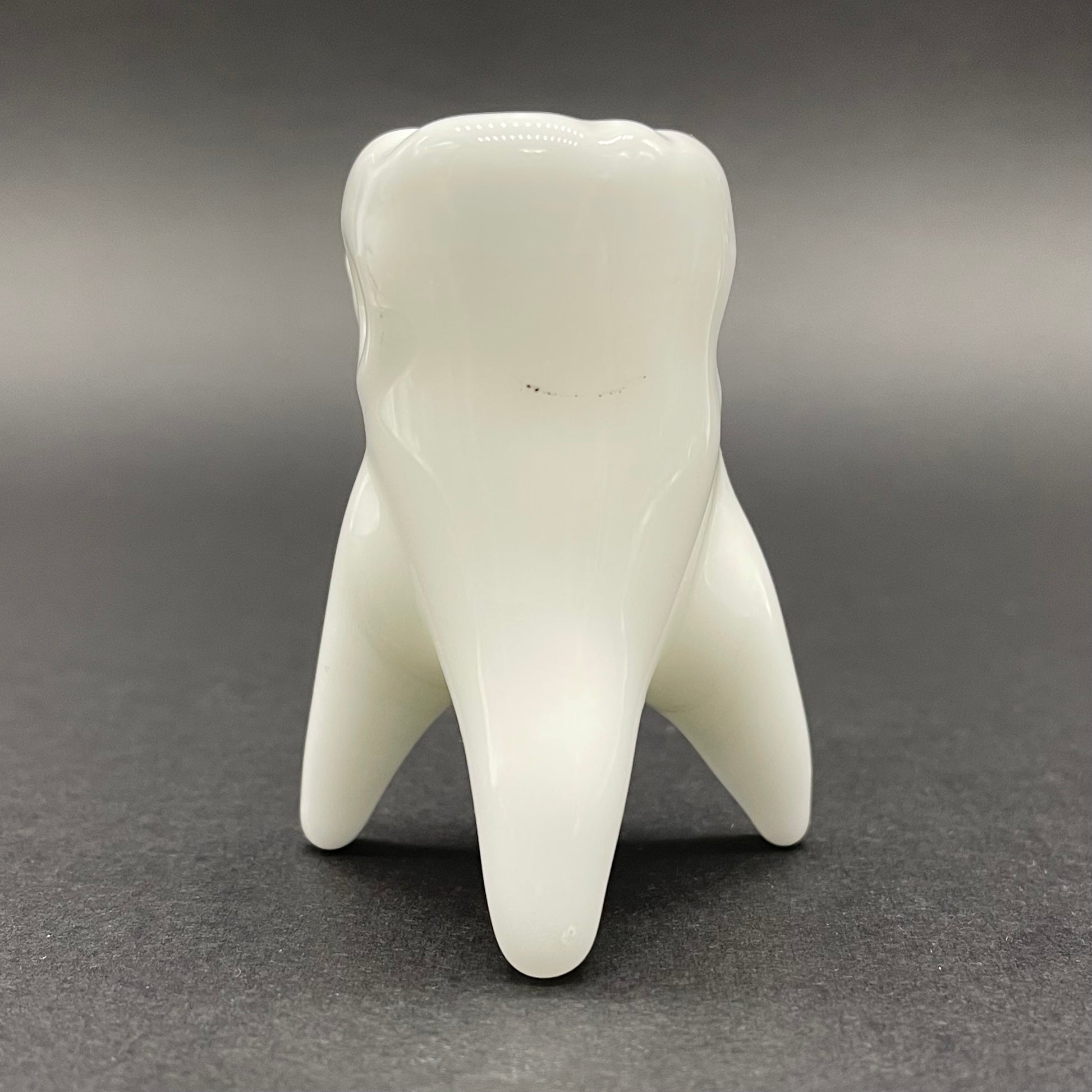 Artisan glass Tooth ache glass pendant - detailed craftsmanship