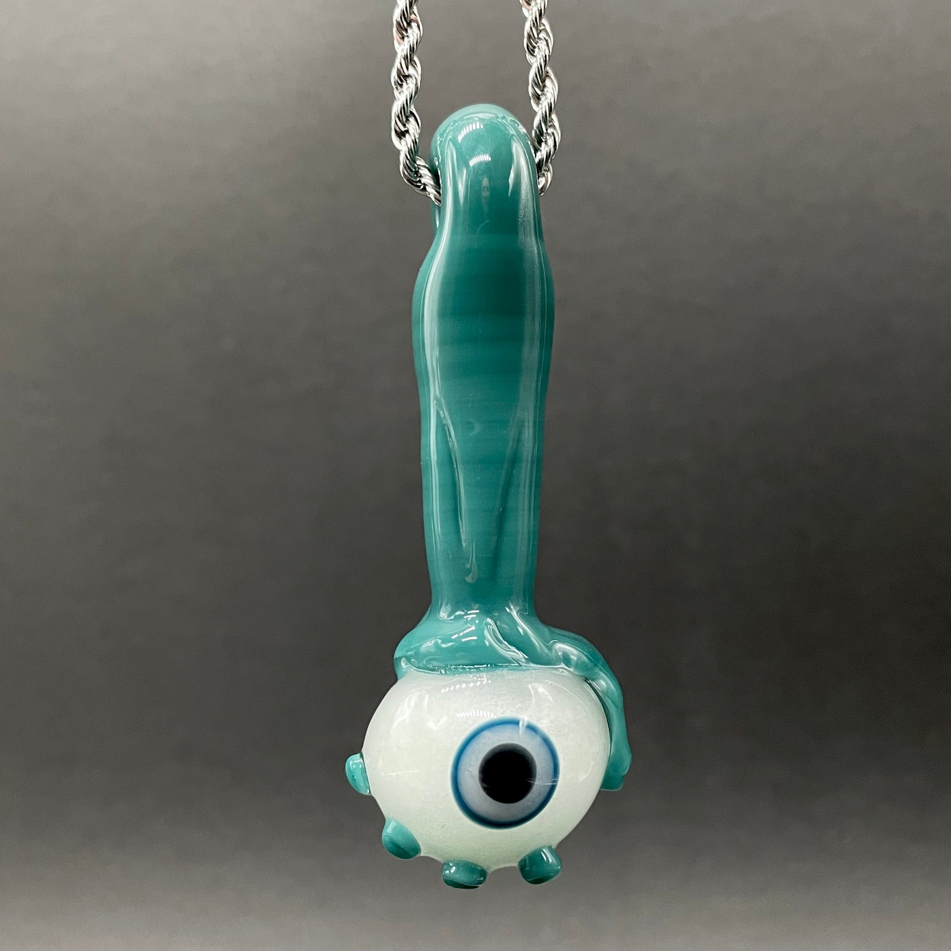 Close-up of Eye of the beholder - handcrafted glass