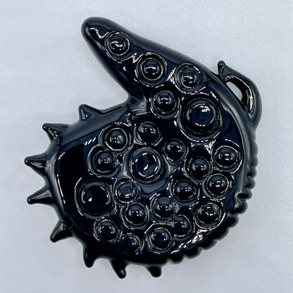 Xenomorph pendant by Leviathan Glass - artisan detail