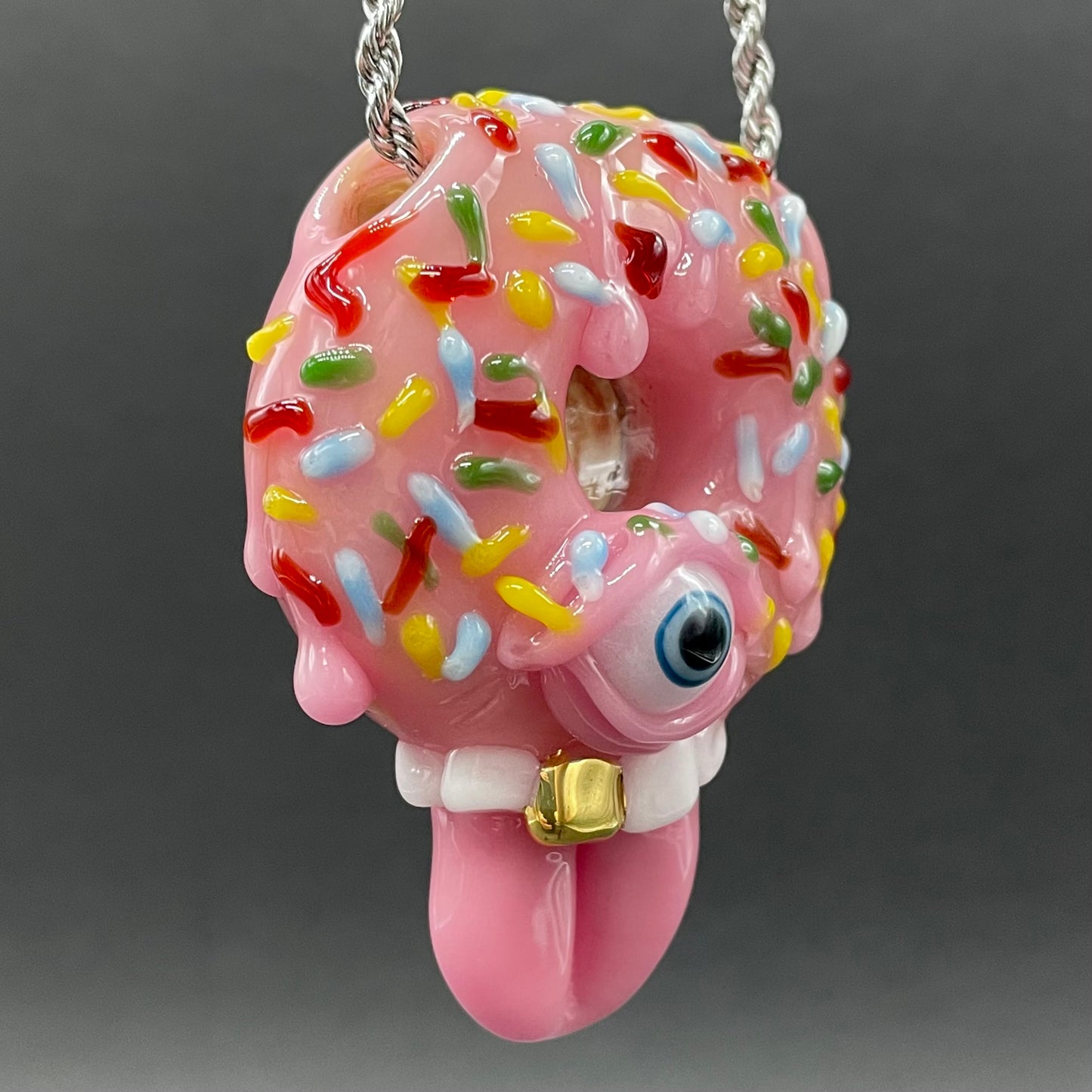Mmmm doughnuts glass art - premium handcrafted piece