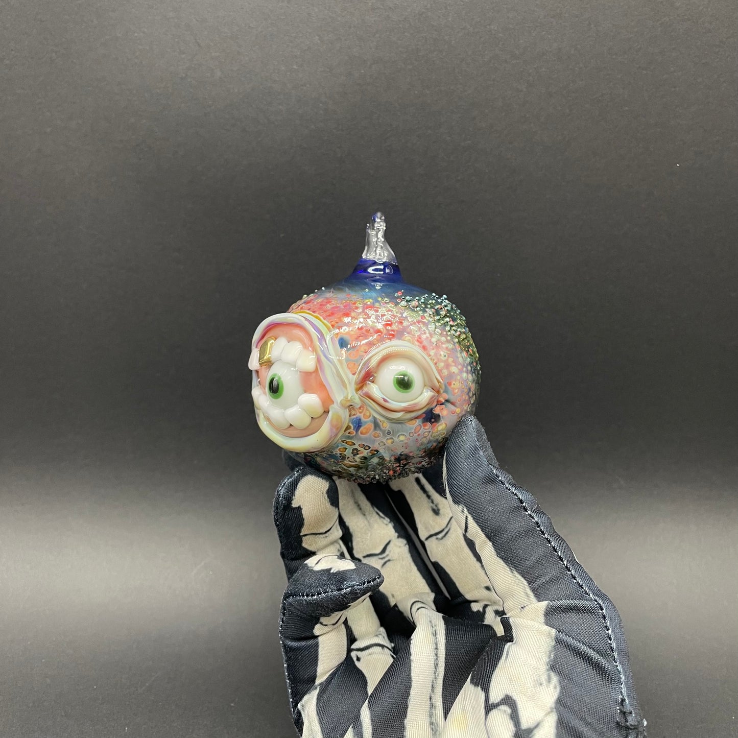Hand-blown Lemmy kilmister ornament - Leviathan Glass original
