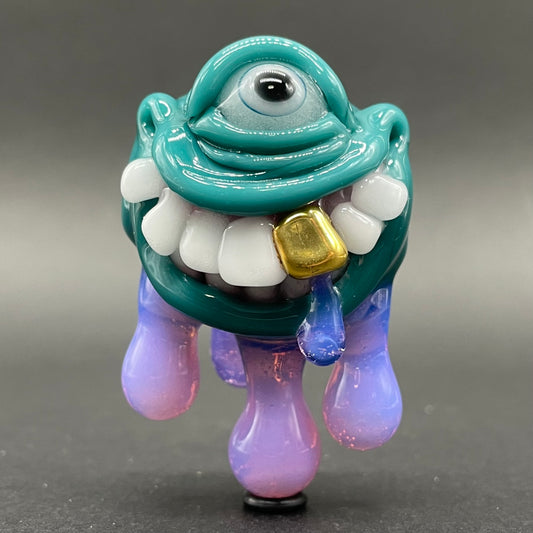Dripping with sarcasm glass pendant