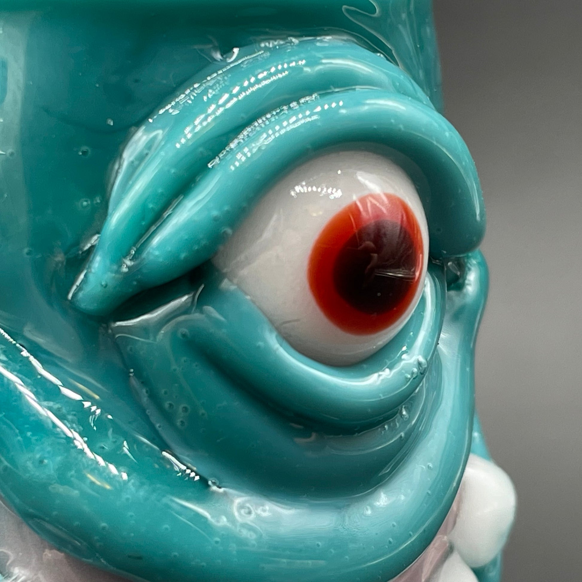 Hand-blown 3 headed downdraft incense burner - Leviathan Glass original