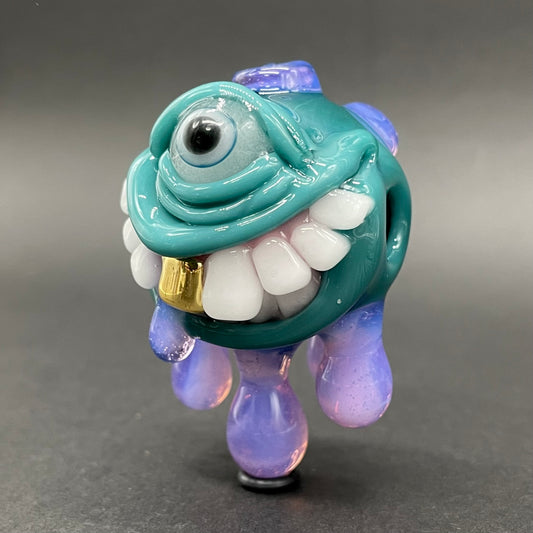 Dripping with sarcasm glass pendant
