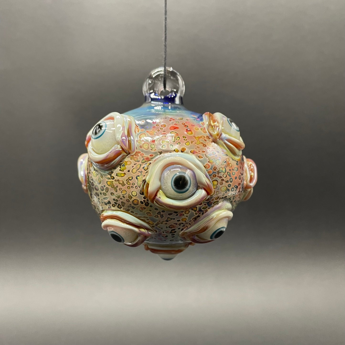 Hand-blown All seeing Argus ornament - Leviathan Glass original