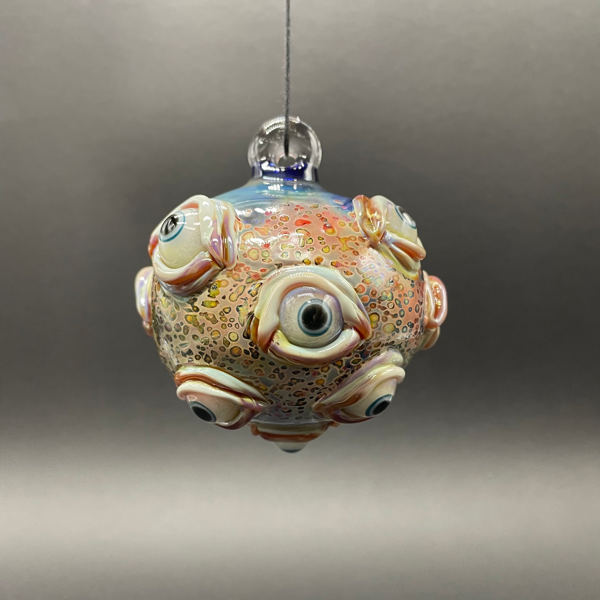 Hand-blown All seeing Argus ornament - Leviathan Glass original