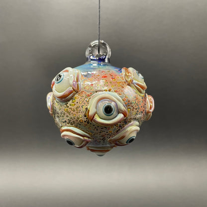 Hand-blown All seeing Argus ornament - Leviathan Glass original