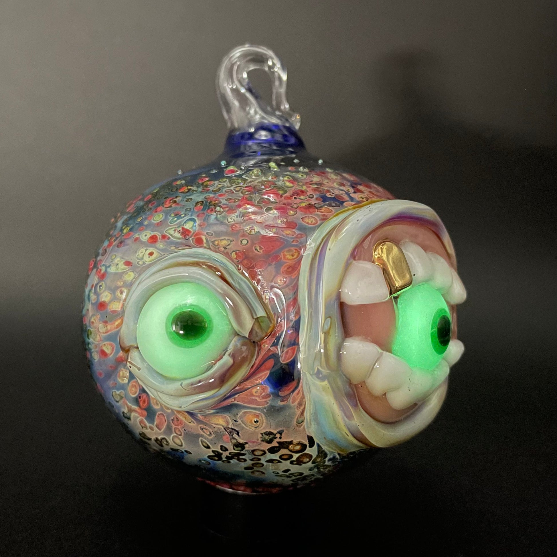 Hand-blown Lemmy kilmister ornament - Leviathan Glass original