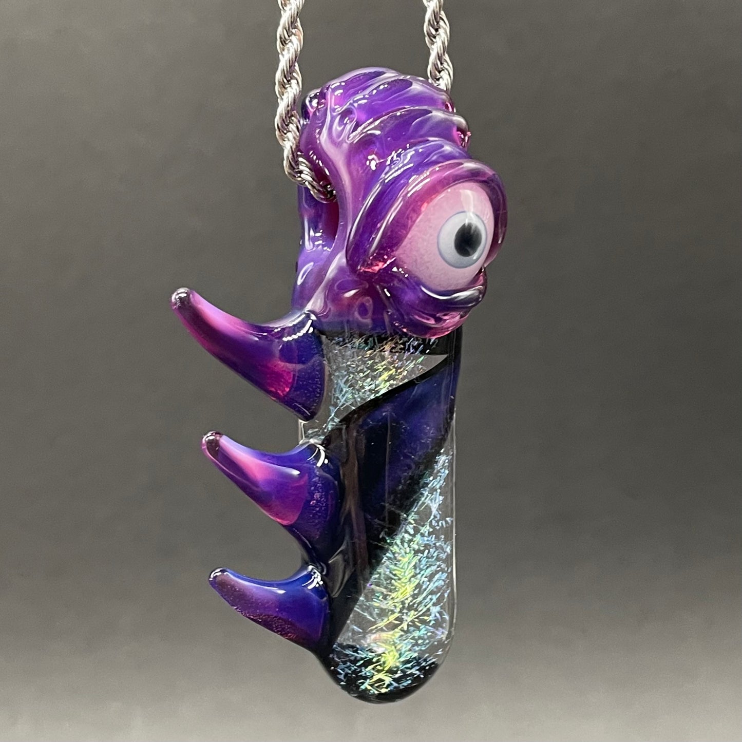 Royal jelly dichroic cyclops pendant