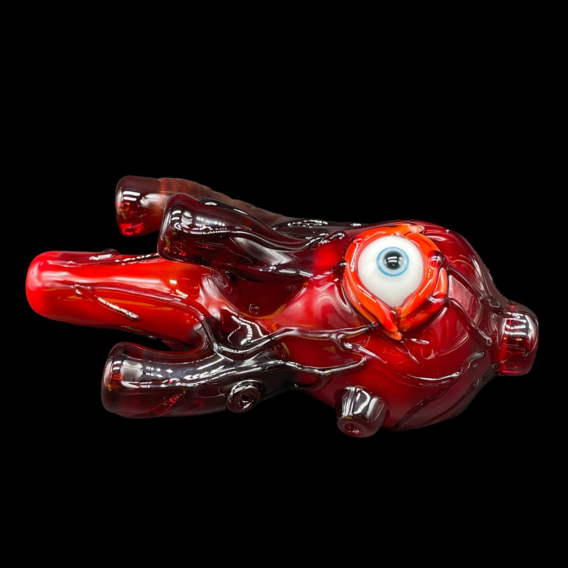 Hand-blown Anatomical heart spoon - Leviathan Glass original