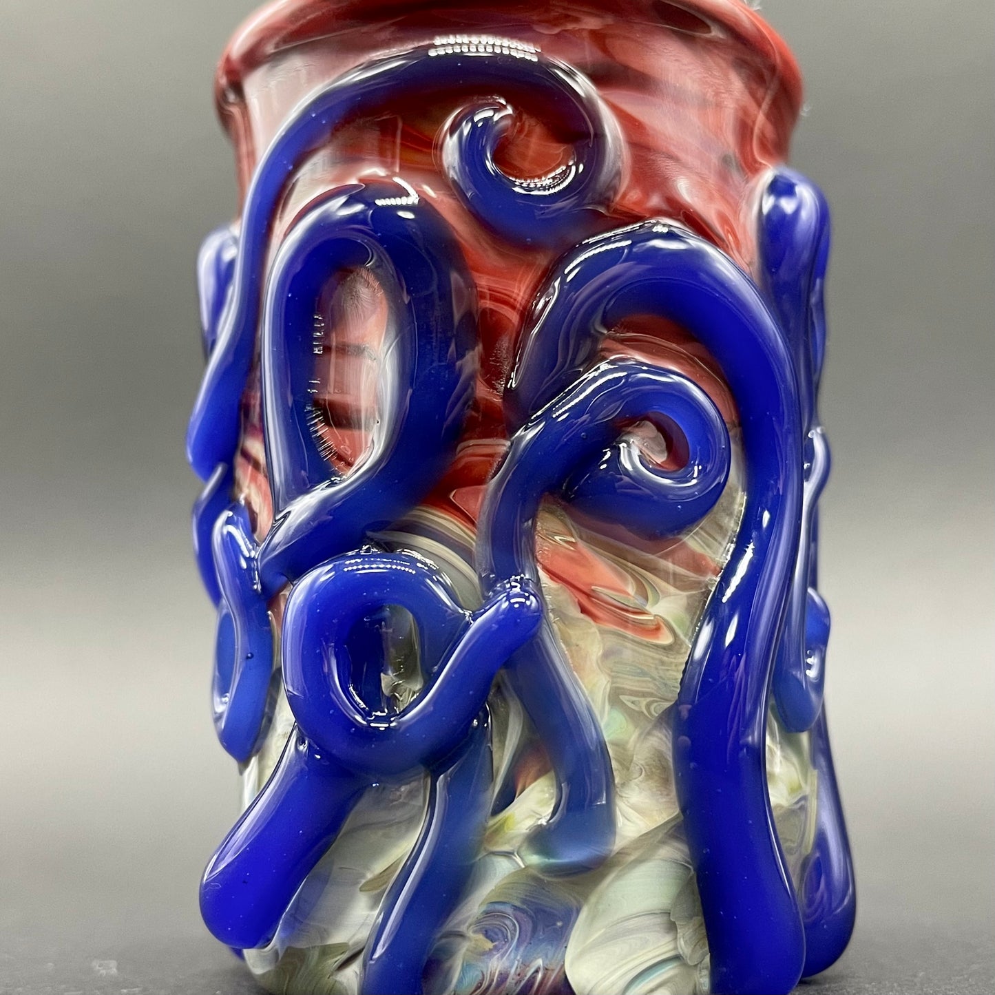Hand-blown kraken glass cup - Leviathan Glass original