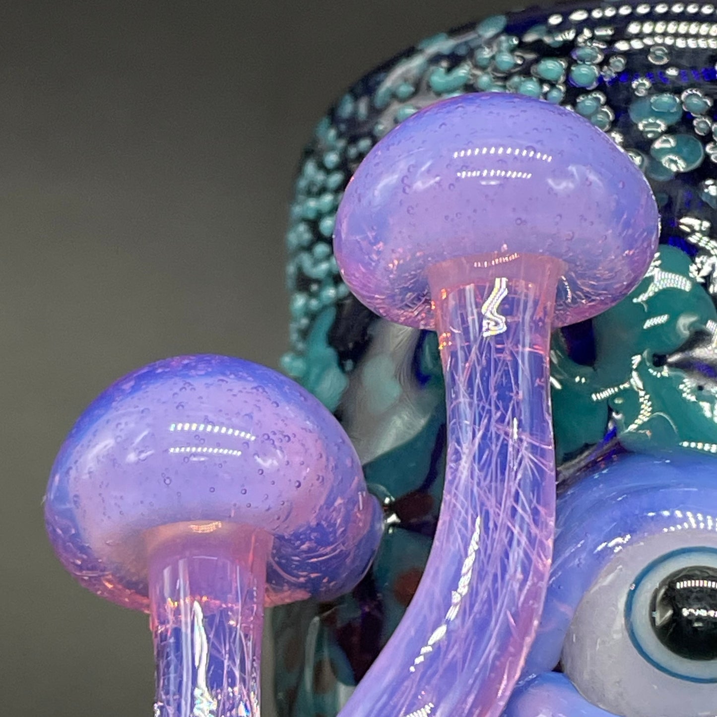 Leviathan Glass Pink Slime Mushroom Shot Glass - hand-blown art