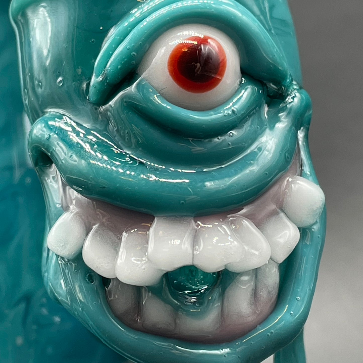 Hand-blown 3 headed downdraft incense burner - Leviathan Glass original