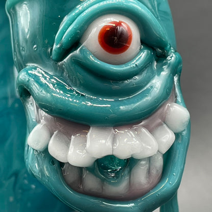 Hand-blown 3 headed downdraft incense burner - Leviathan Glass original