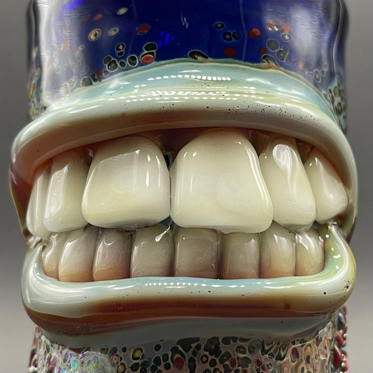 Hand-blown MOUTH shot glass - Leviathan Glass original