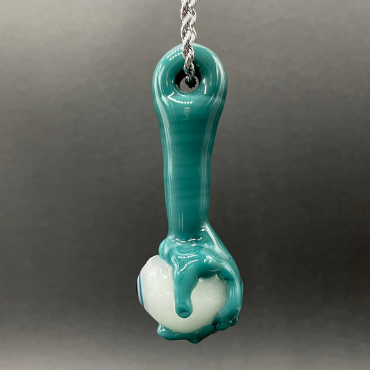 Eye of the beholder detail view - premium glass art
