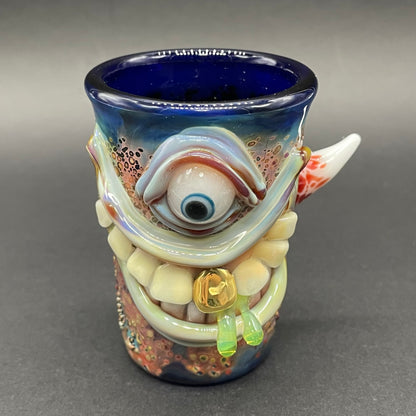 Smiley face shot glass