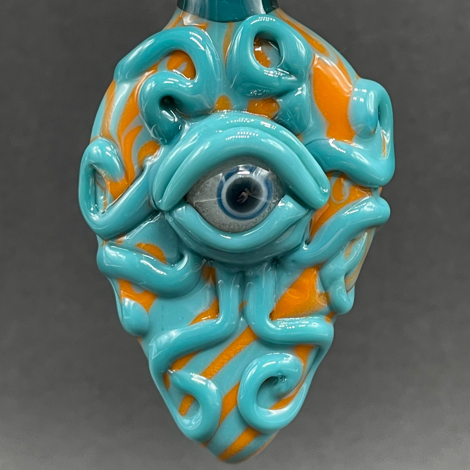 Oculus tentacle pendant craftsmanship - artisan glass work
