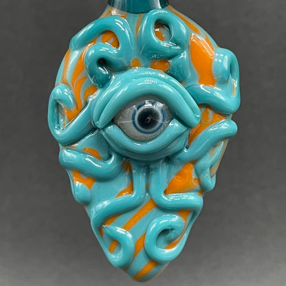 Oculus tentacle pendant craftsmanship - artisan glass work