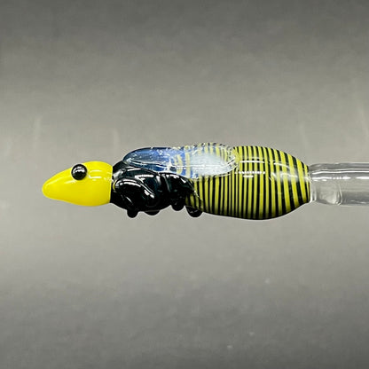 Small glass Bee Honey Dipper craftsmanship - artisan glass work