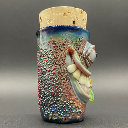 Smiley Face Cyclops Cork Jar
