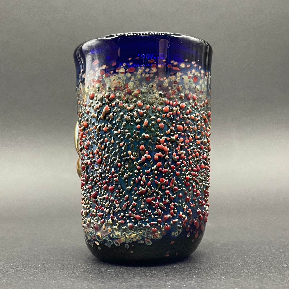 Artisan glass MOUTH shot glass - detailed craftsmanship