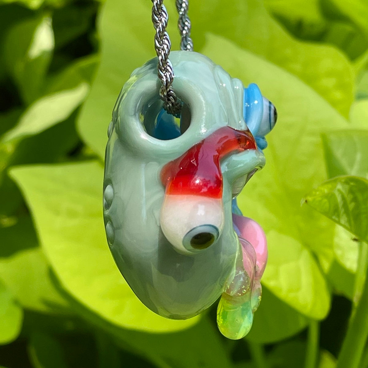 Two headaches are better than one by Leviathan Glass - artisan detail