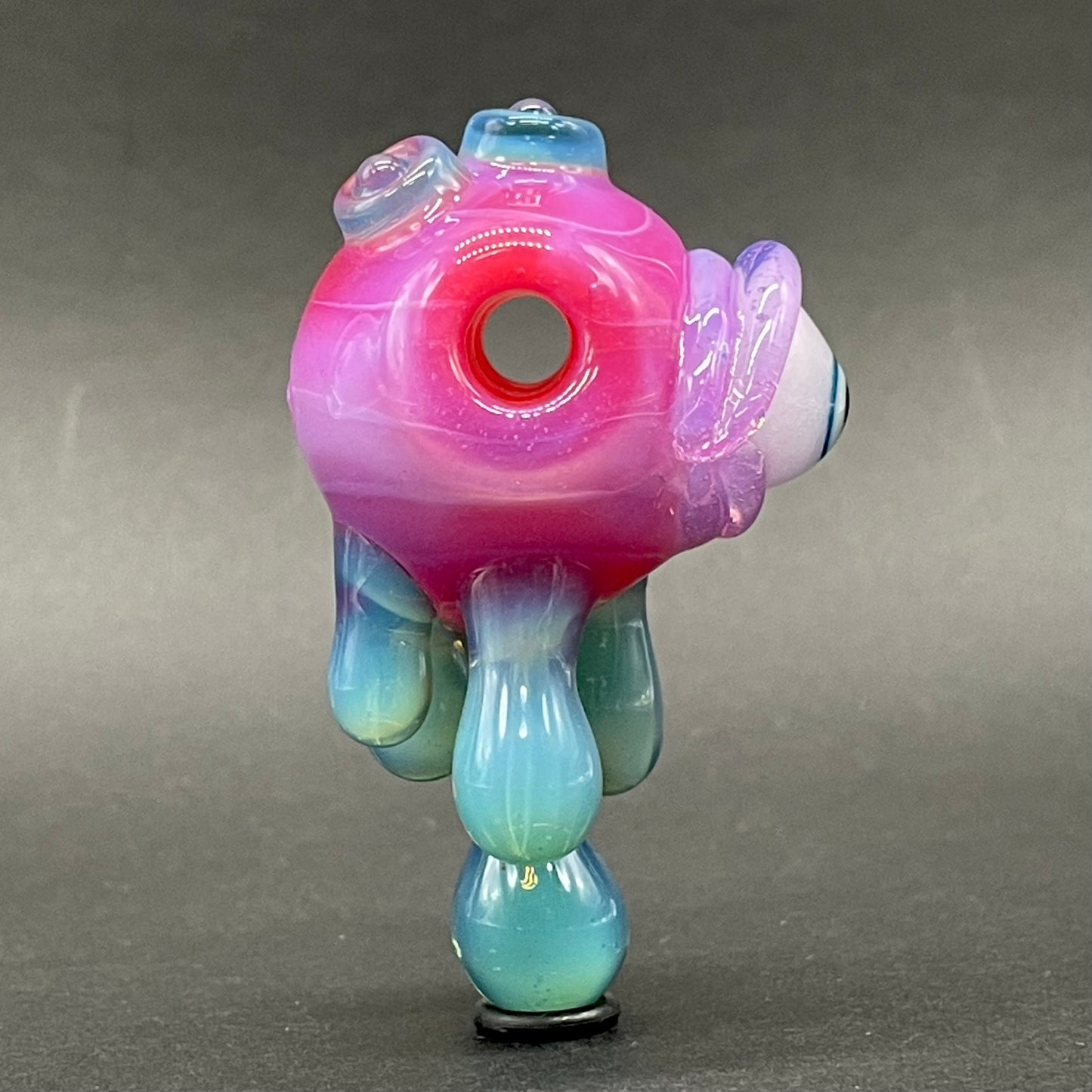 Drippy cyclops glass pendant