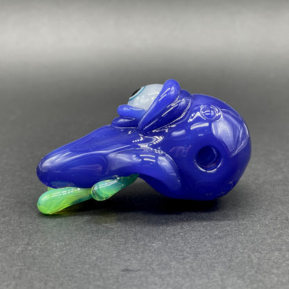 running nose glass pendant by Leviathan Glass - artisan detail