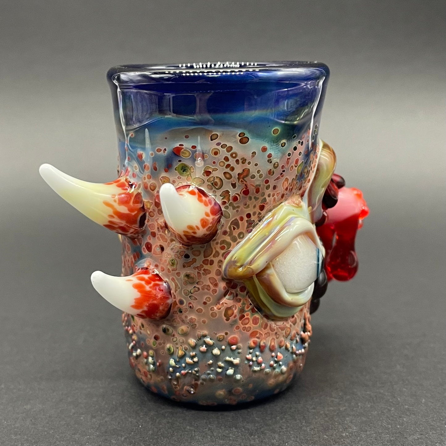 Hand-blown Taste the rainbow shot glass - Leviathan Glass original