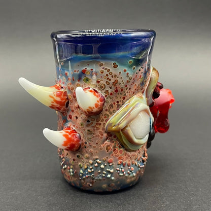 Hand-blown Taste the rainbow shot glass - Leviathan Glass original